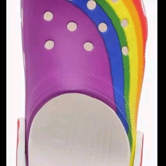 *BRAND NEW* Crocs* Classic Rainbow Dye Clog Pride-LGBT Sz Men 9 / Woman 11 Shoes - Picture 2 of 5